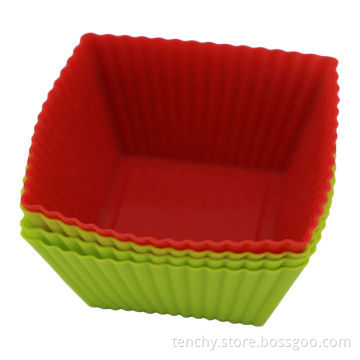 Silicone Muffin Cup Cake Liners, Tasteless Nontoxic, Anti-dust, Non-stick and Reusable